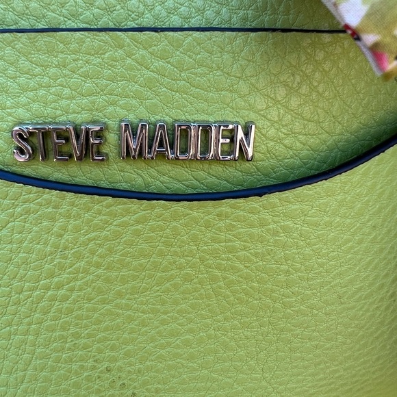 Steve Madden Lime Green Crossbody Bag with Floral Scarf - Picture 5 of 9